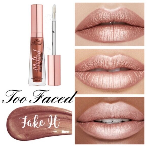 Too Faced: Melted Matte-tallic Liquid Lipstick: Faking It - Picture 4 of 4